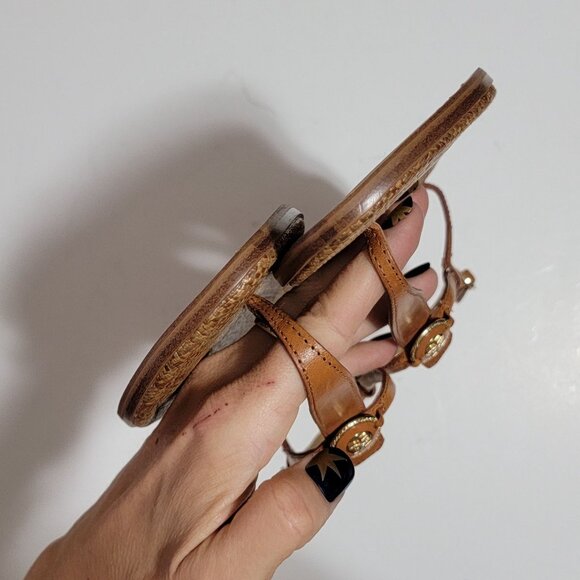 NEW Sam Edelman Gigi Signet Sandal Womens 9.5 Chic Minimalist Old Money Brown - Picture 4 of 8